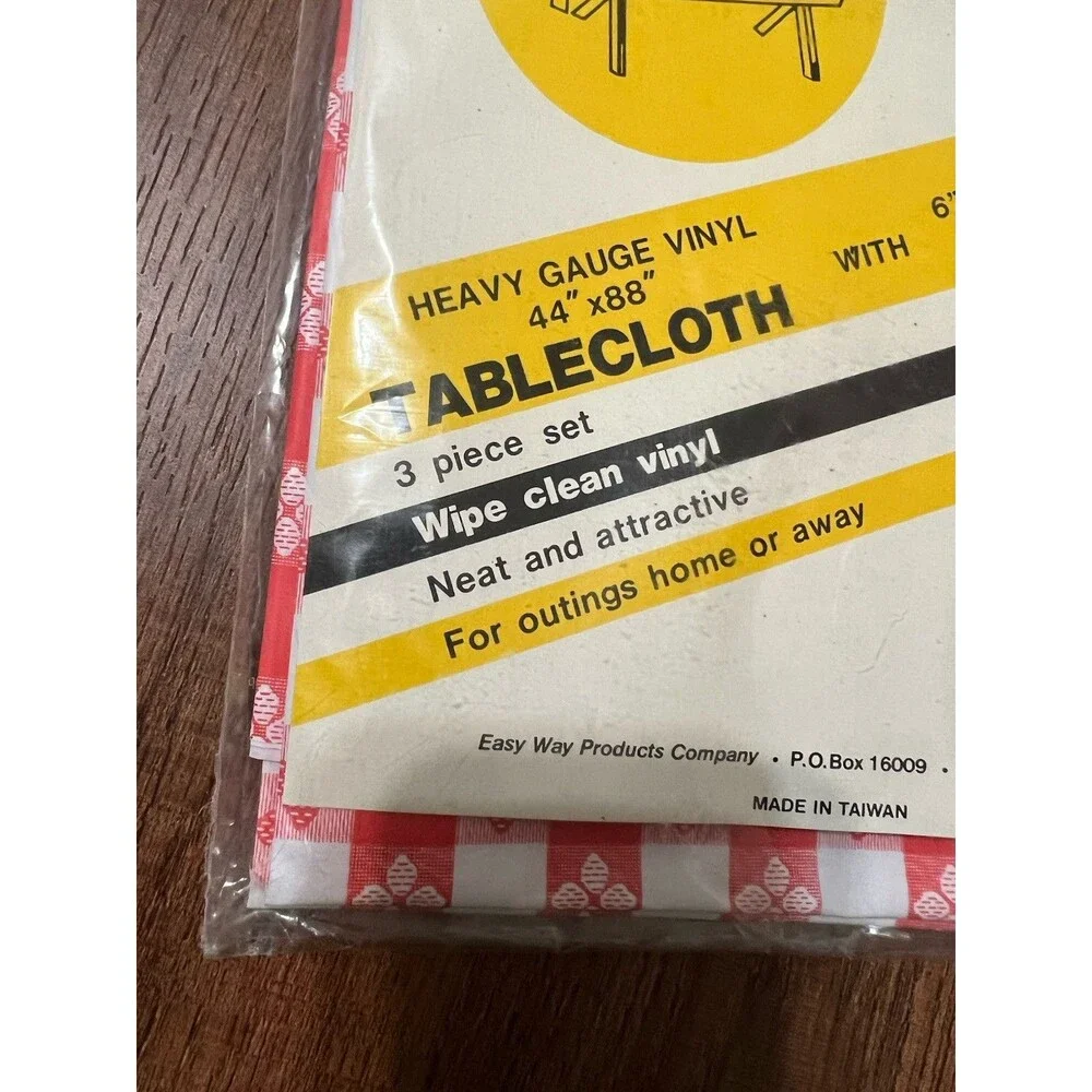 VTG Luxury BBQ Outdoor Living Vinyl Tablecloth Bench Covers Picnic Heavy Quality